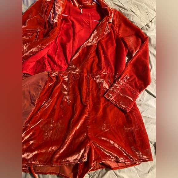 Free People Velvet Romper - Picture 3 of 13